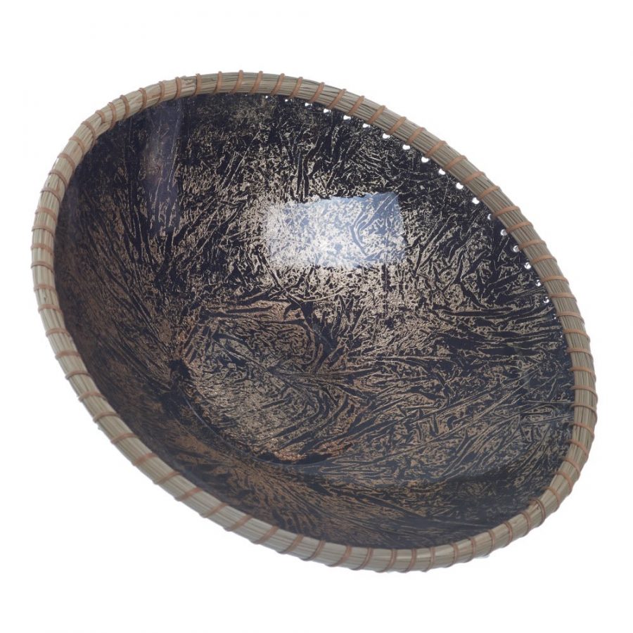 ️ Centro de mesa decorativo negro oro 36 cm IX153816 | ️ Nuryba