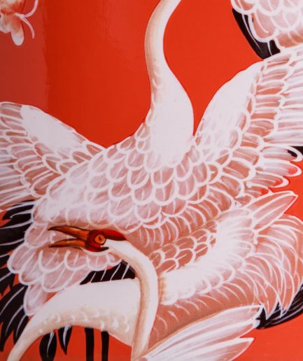 Jarrón chino decorativo naranja Shiyan 42 cm IX151893
