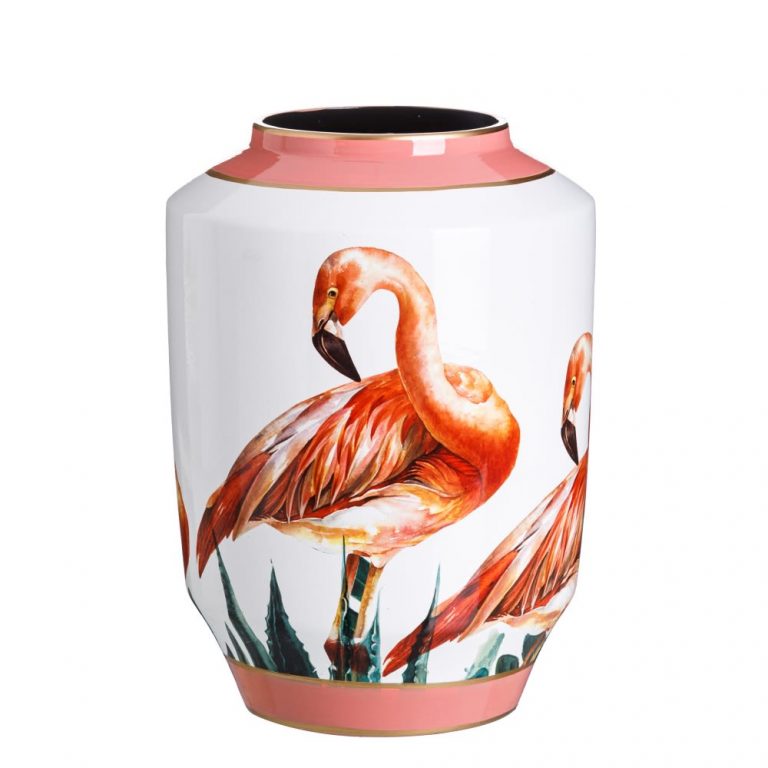 ️ Jarrón chino decorativo blanco coral Deyang 40 cm IX151894 | ️ Nuryba