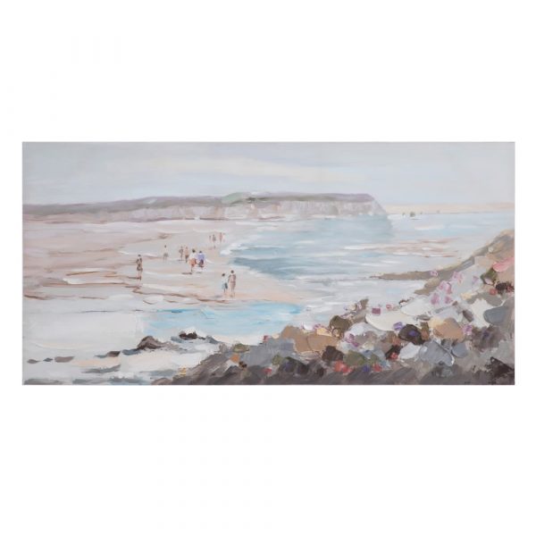 Cuadro pintura paisaje marinero playa 120 cm IX152697