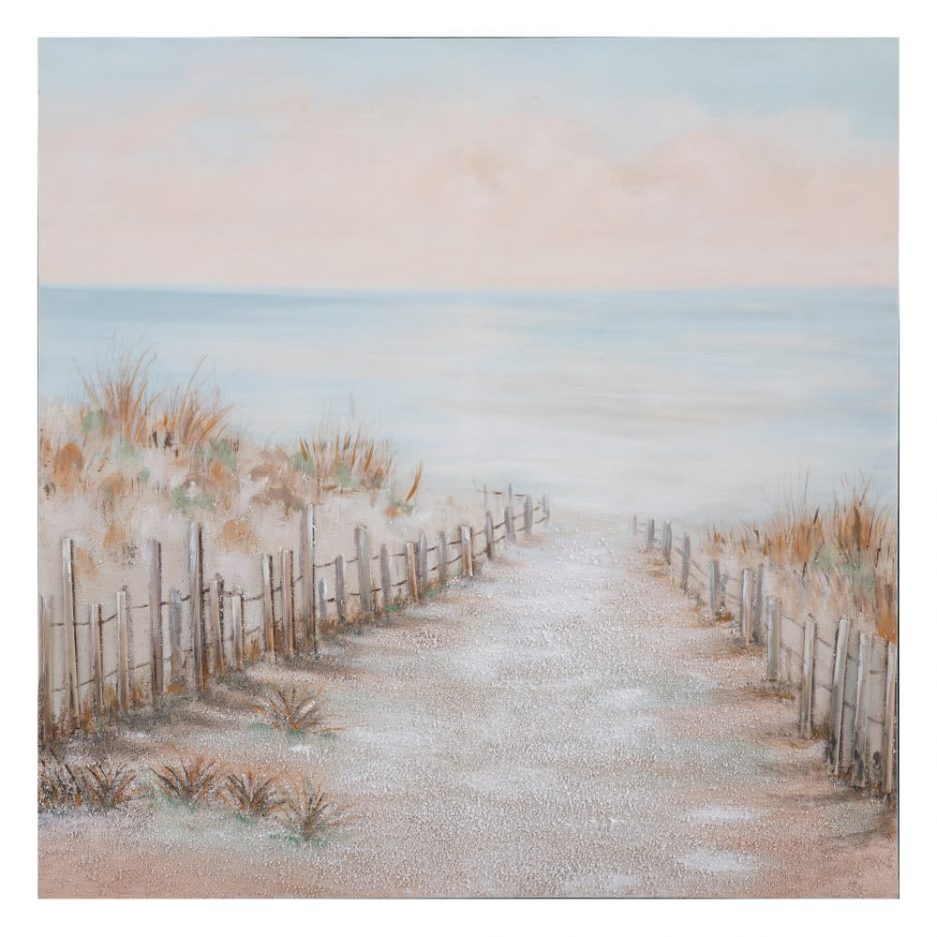 Cuadro pintura paisaje mar playa 100 cm IX152701