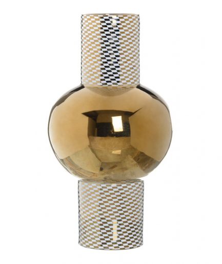 Jarrón decorativo moderno oro 43 cm IX154018