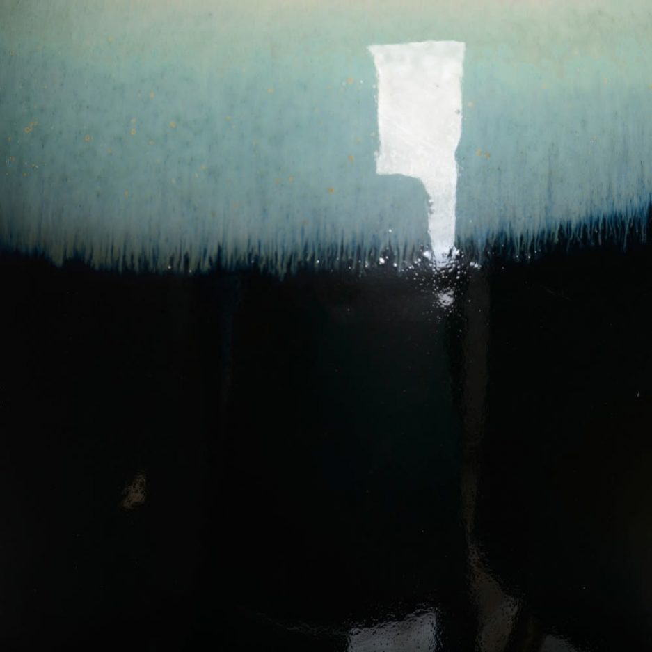 Jarrón decorativo tibor blanco azul 42 cm IX154154