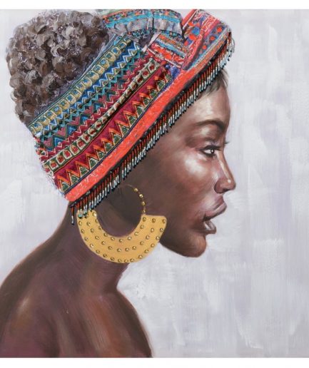 Cuadro mujer africana 80 cm IX154363