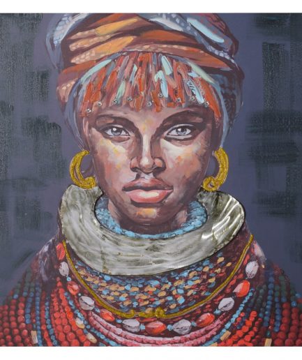 Cuadro mujer africana 80 cm IX154368