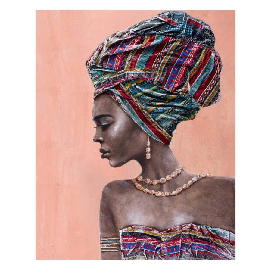 ️ Cuadro África decoración mujer africana 100 cm IX600415 | ️ Nuryba