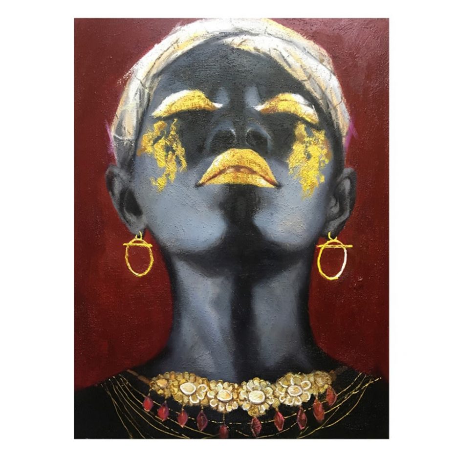 Cuadro mujer africana 100 cm IX600746
